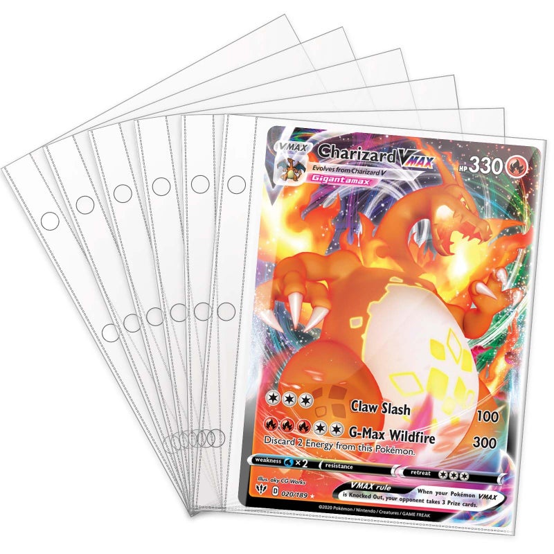 tutata Jumbo Card Sleeves Big Card Protector Sleeves for 3 Ring Binder Jumbo Card Binder Sleeves- 50 Pack - Image 1